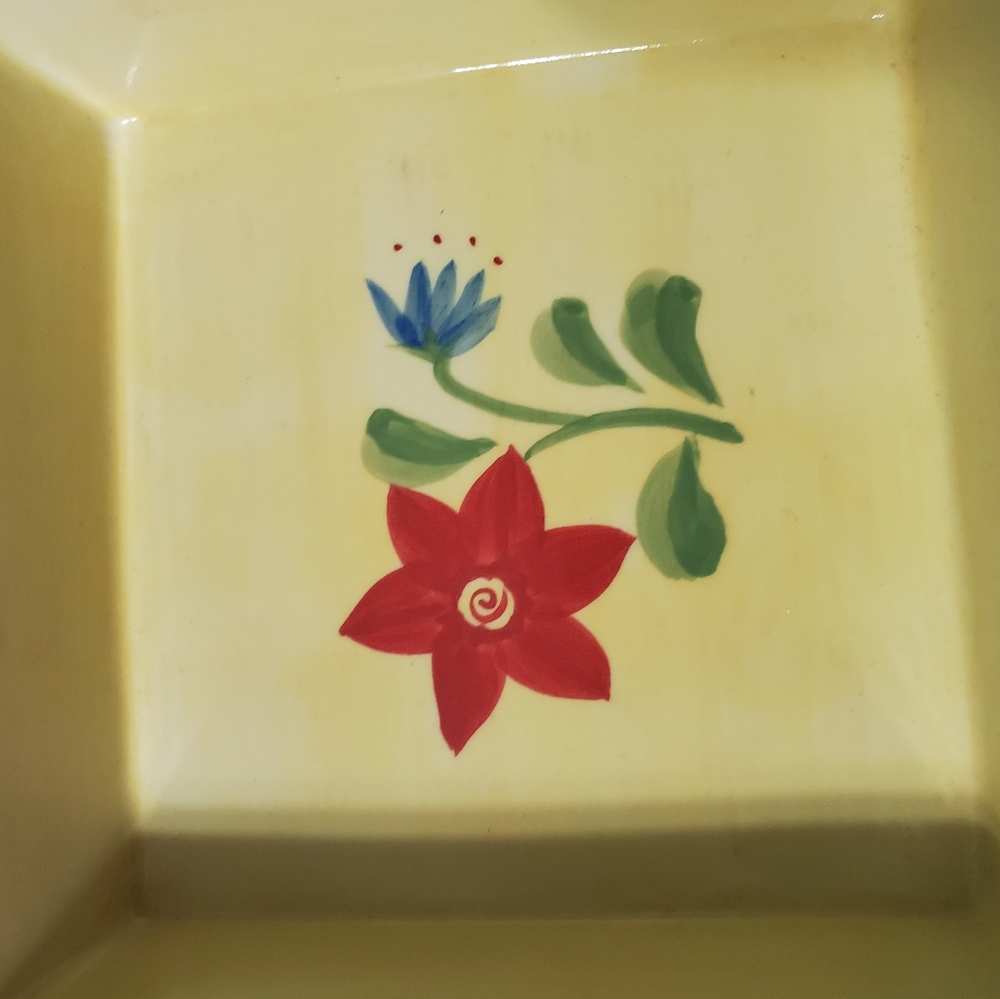 Pfaltzgraff NAPOLI Square Baking Dish Floral Hand - Picture 2 of 12